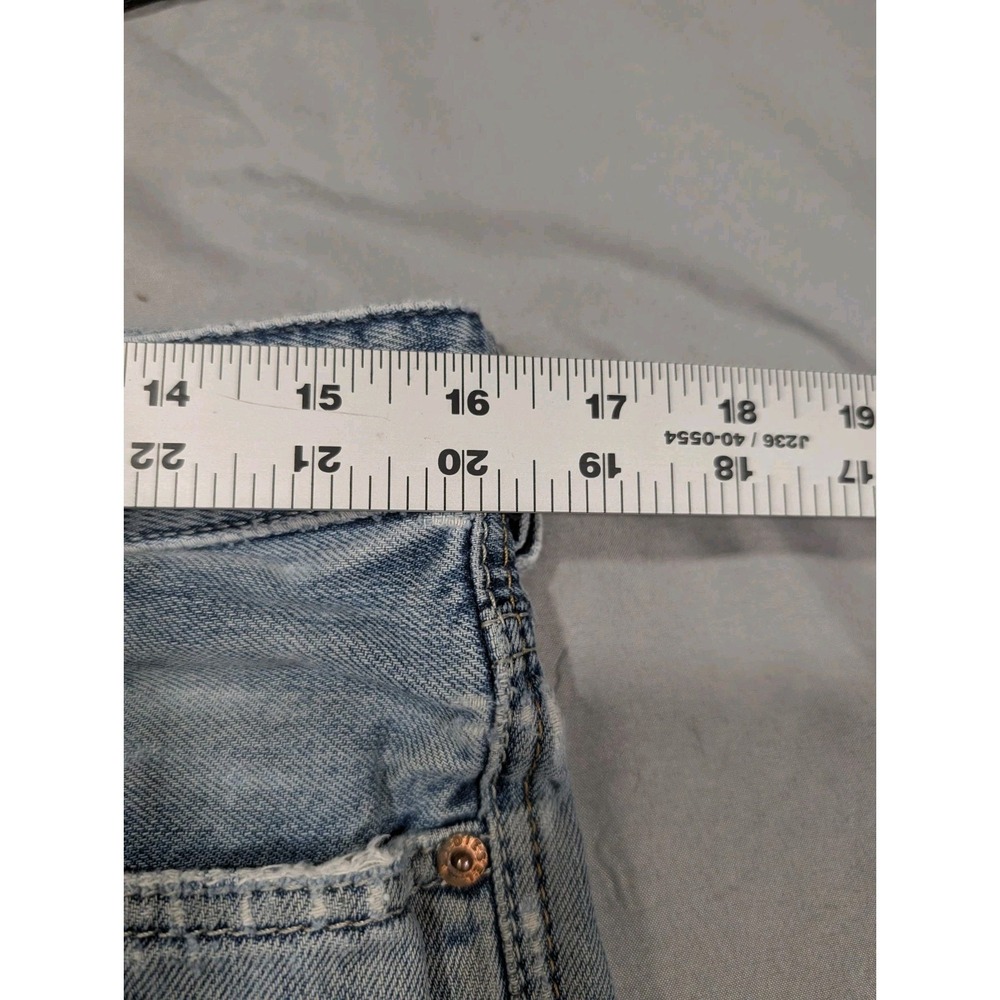 Diesel Industry Distressed Light Wash Jeans Mens 31 Y2K 0806R Waykee Straight - Picture 13 of 16